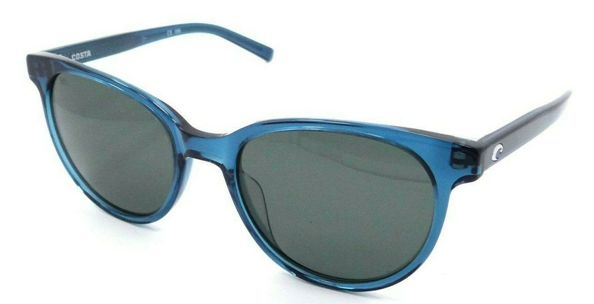 Costa Del Mar Sunglasses Isa 54-19-140 Shiny Deep Teal Crystal / Gray 580G Glass-097963820356-classypw.com-1