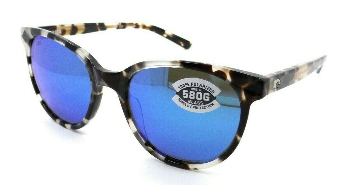 Costa Del Mar Sunglasses Isla Shiny Tiger Cowrie / Blue Mirror 580G Glass-097963820325-classypw.com-1