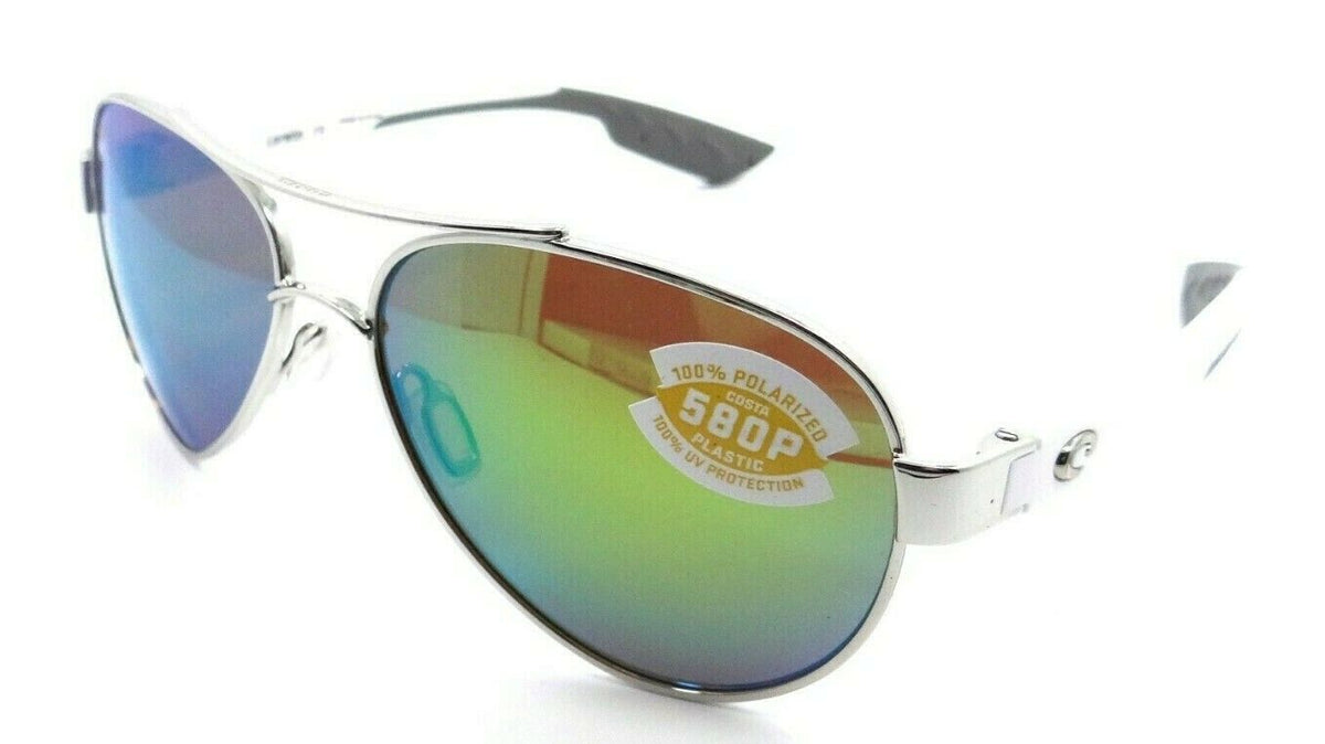 Costa Del Mar Sunglasses Loreto 56-14-126 Palladium/ Green Mirror 580P Polarized-097963526661-classypw.com-1