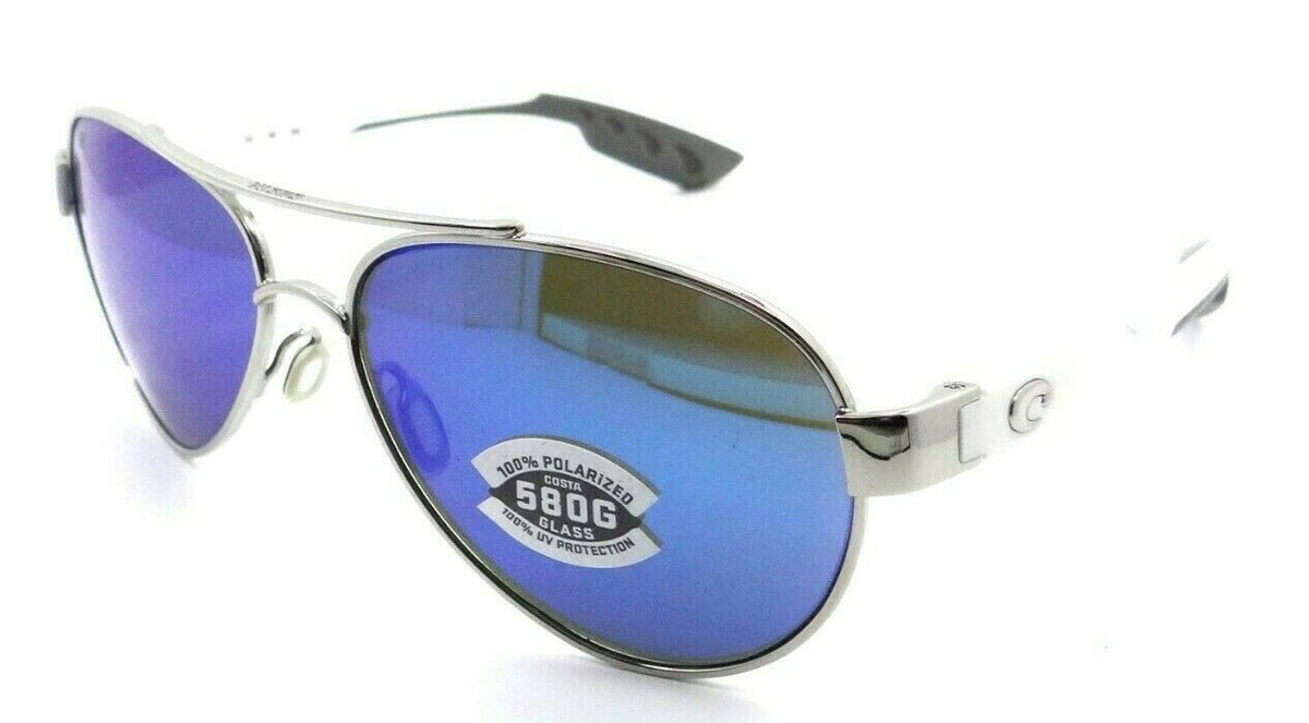 Costa Del Mar Sunglasses Loreto LR 21 Palladium / Gray Blue Mirror 580G Glass-0097963526692-classypw.com-1
