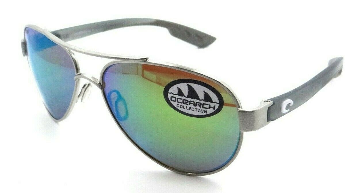 Costa Del Mar Sunglasses Loreto Ocearch 56-14-126 Silver / Green Mirror 580P-097963826853-classypw.com-1