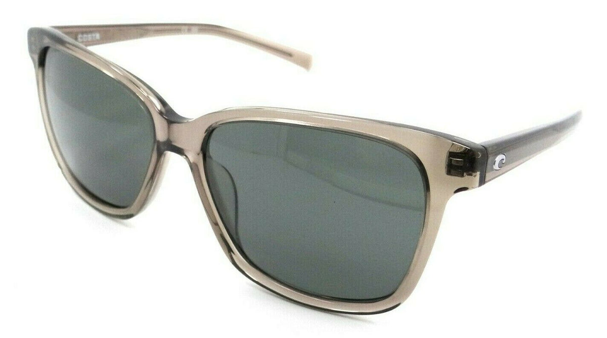 Costa Del Mar Sunglasses May 57-15-137 Shiny Taupe Crystal / Gray 580G Glass-097963819084-classypw.com-1