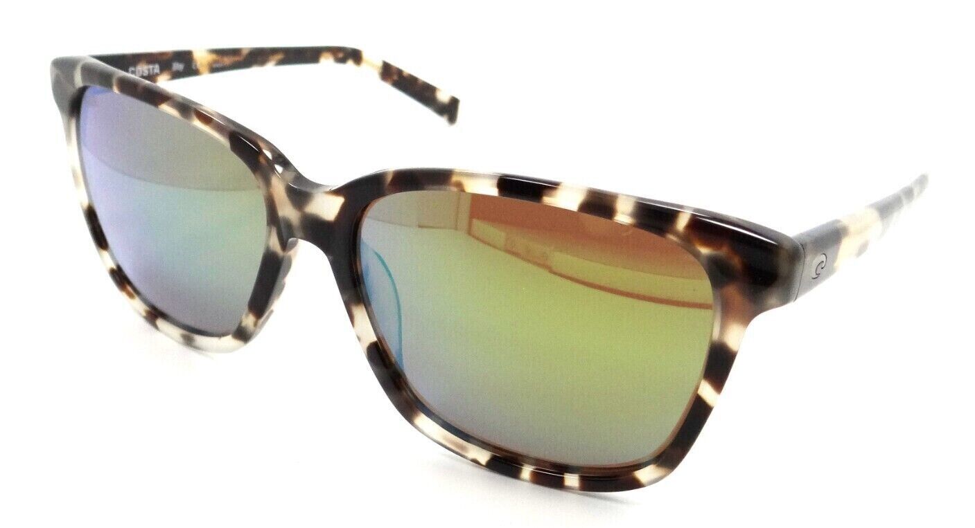 Costa Del Mar Sunglasses May 57-15-137 Shiny Tiger Cowrie / Green Mirror 580G-097963819084-classypw.com-1