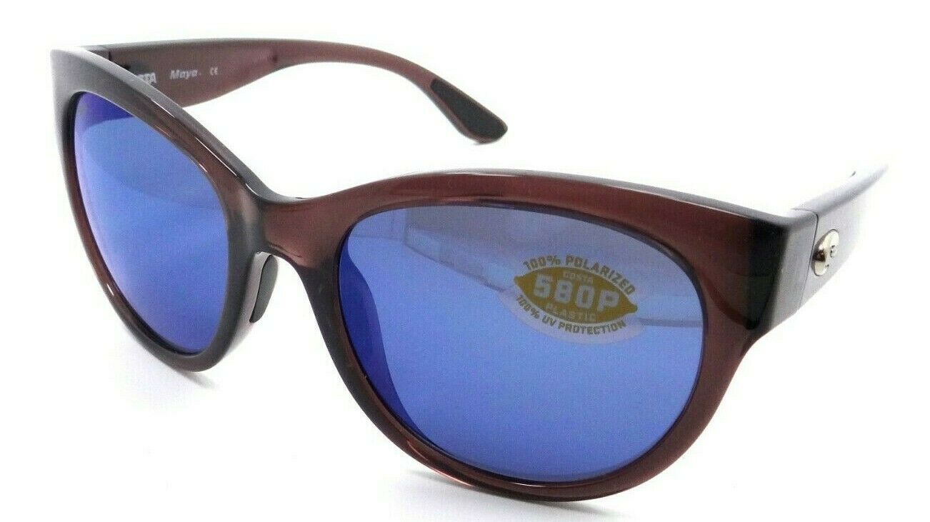 Costa Del Mar Sunglasses Maya 55-19-135 Shiny Urchin Crystal / Blue Mirror 580P-097963874144-classypw.com-1