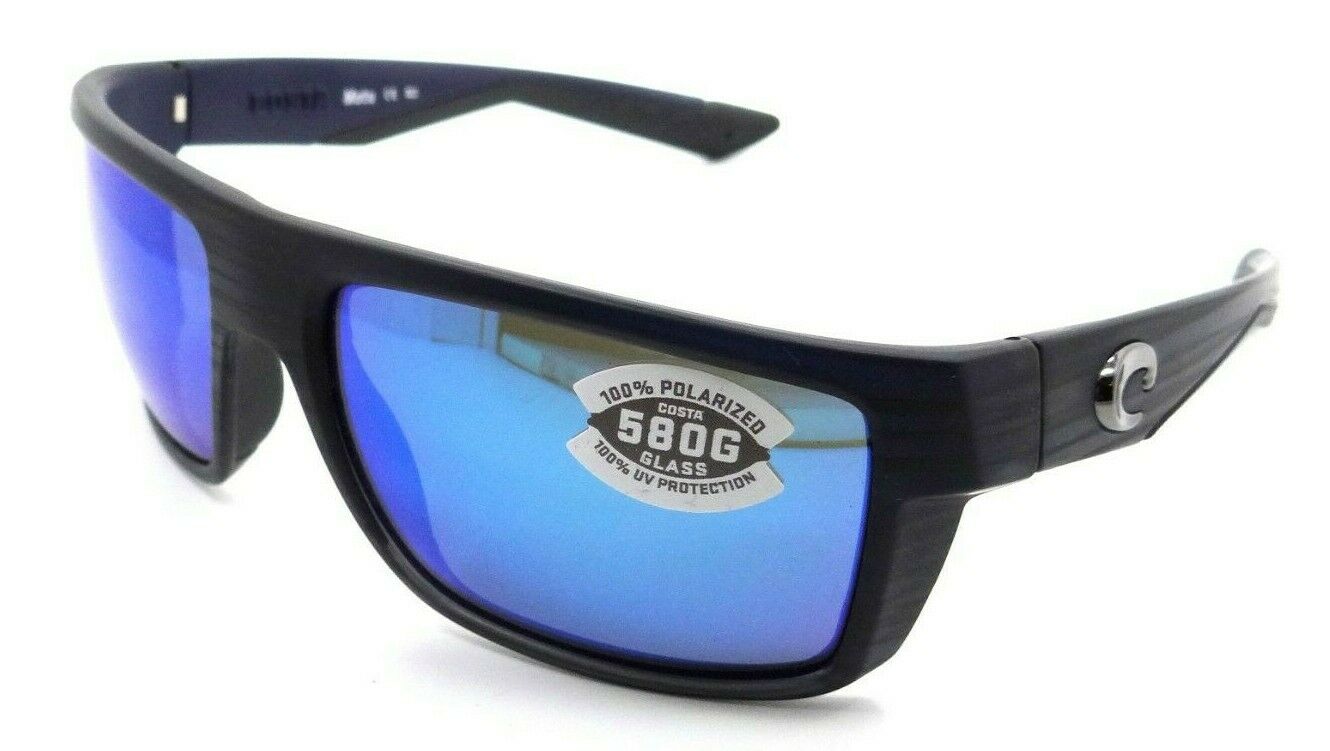 Costa Del Mar Sunglasses Motu 58-16-120 Matte Black / Blue Mirror 580G Glass-0097963549509-classypw.com-1