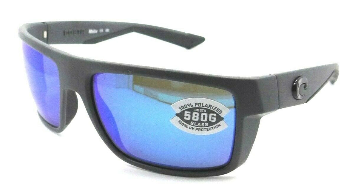 Costa Del Mar Sunglasses Motu 58-16-120 Matte Gray / Blue Mirror 580G Glass-097963555524-classypw.com-1