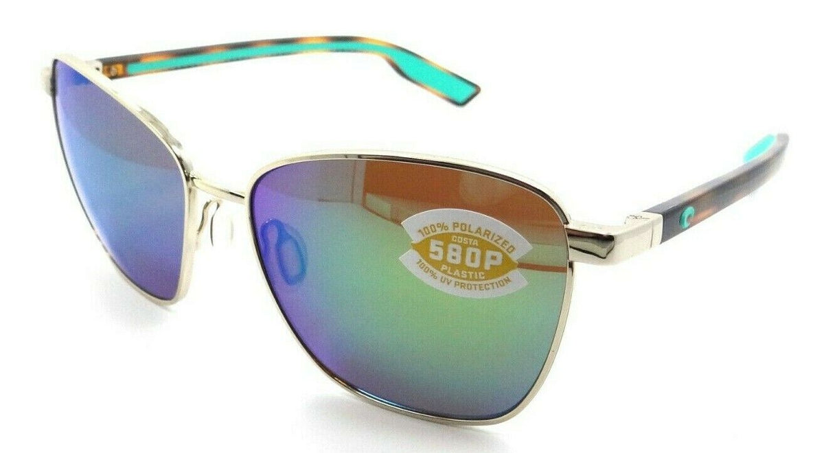 Costa Del Mar Sunglasses Paloma 58-16-133 Shiny Gold / Green Mirror 580P-097963846684-classypw.com-1