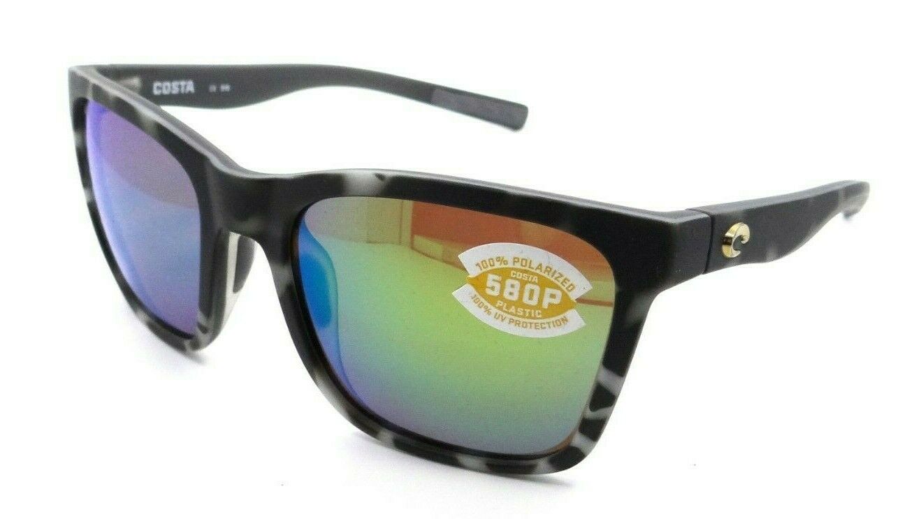 Costa Del Mar Sunglasses Panga 56-20-135 Matte Gray Tortoise / Green Mirror 580P-0097963812993-classypw.com-1