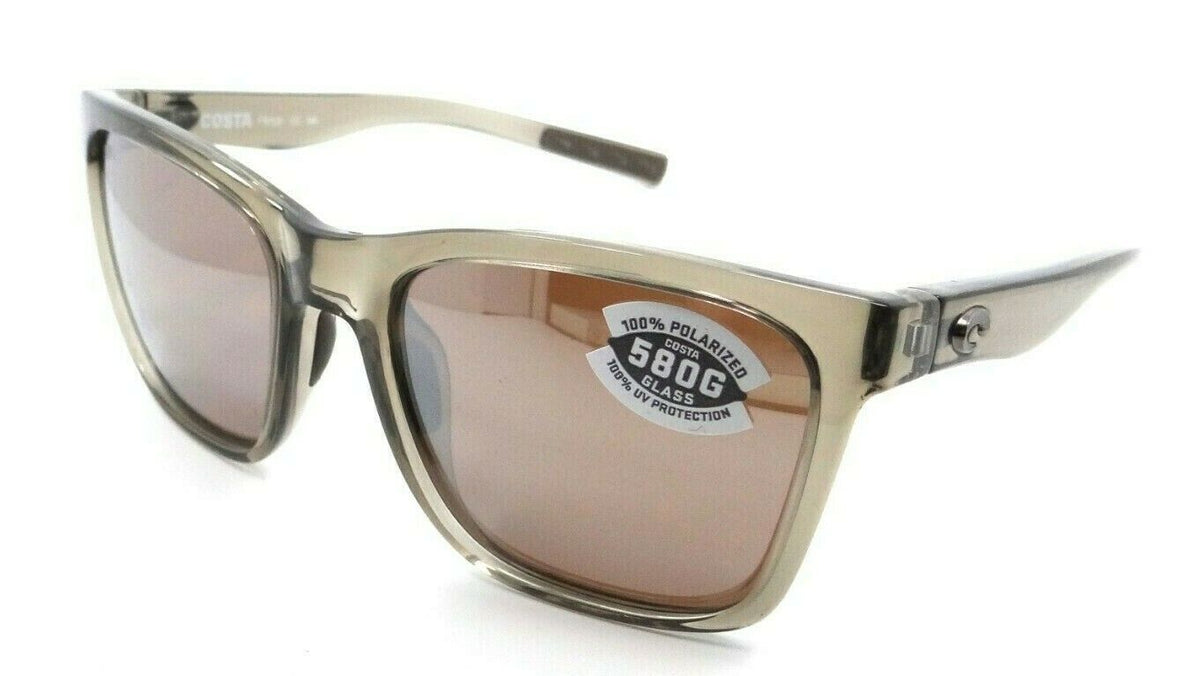 Costa Del Mar Sunglasses Panga 56-20-135 Shiny Taupe Crystal /Silver Mirror 580G-097963818919-classypw.com-1