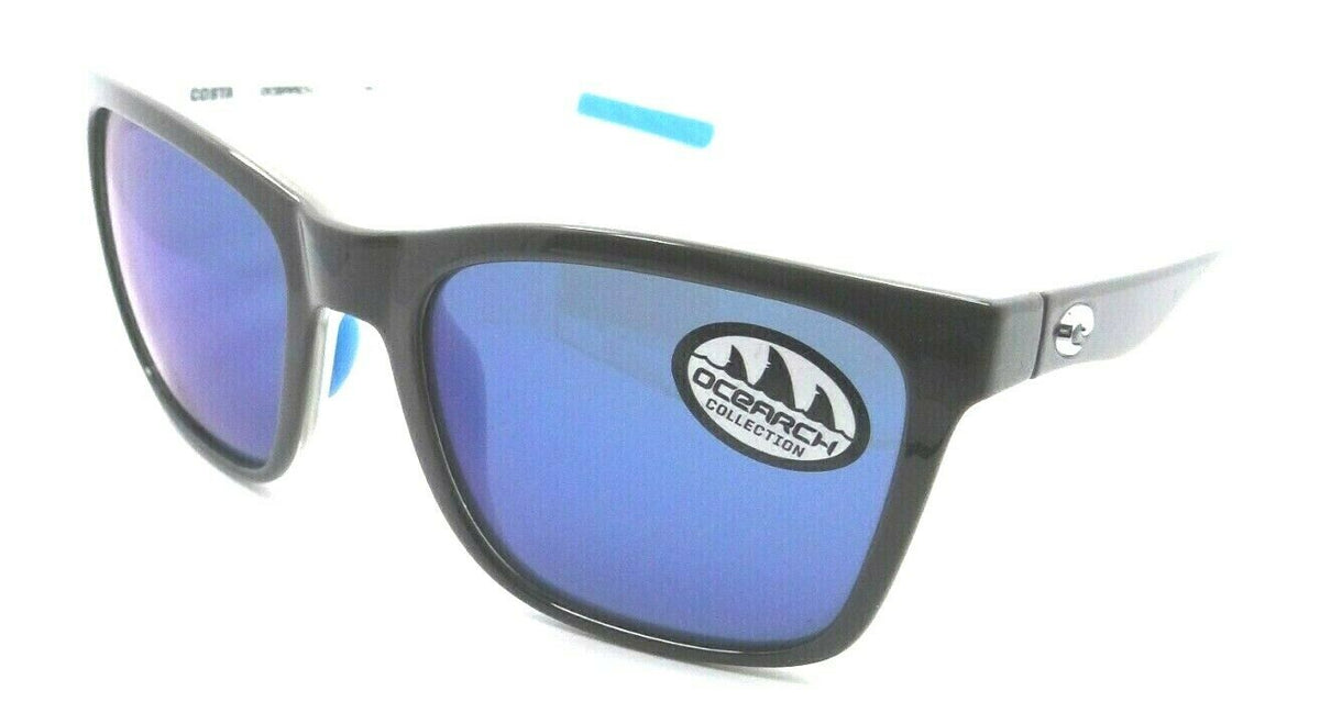 Costa Del Mar Sunglasses Panga Ocearch Shiny White Shark/Blue Silver Mirror 580P-097963826822-classypw.com-1