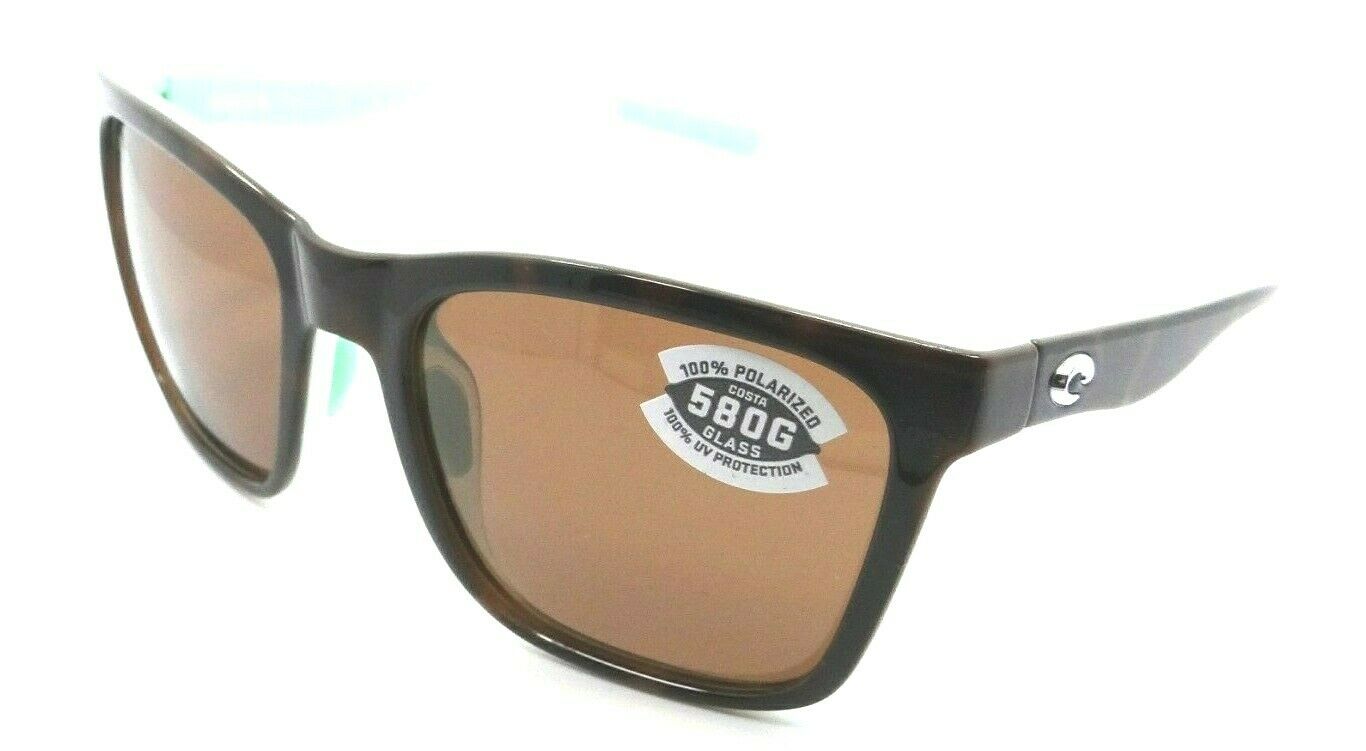 Costa Del Mar Sunglasses Panga Shiny Tortoise - White - Seafoam Cr / Copper 580G-097963818896-classypw.com-1