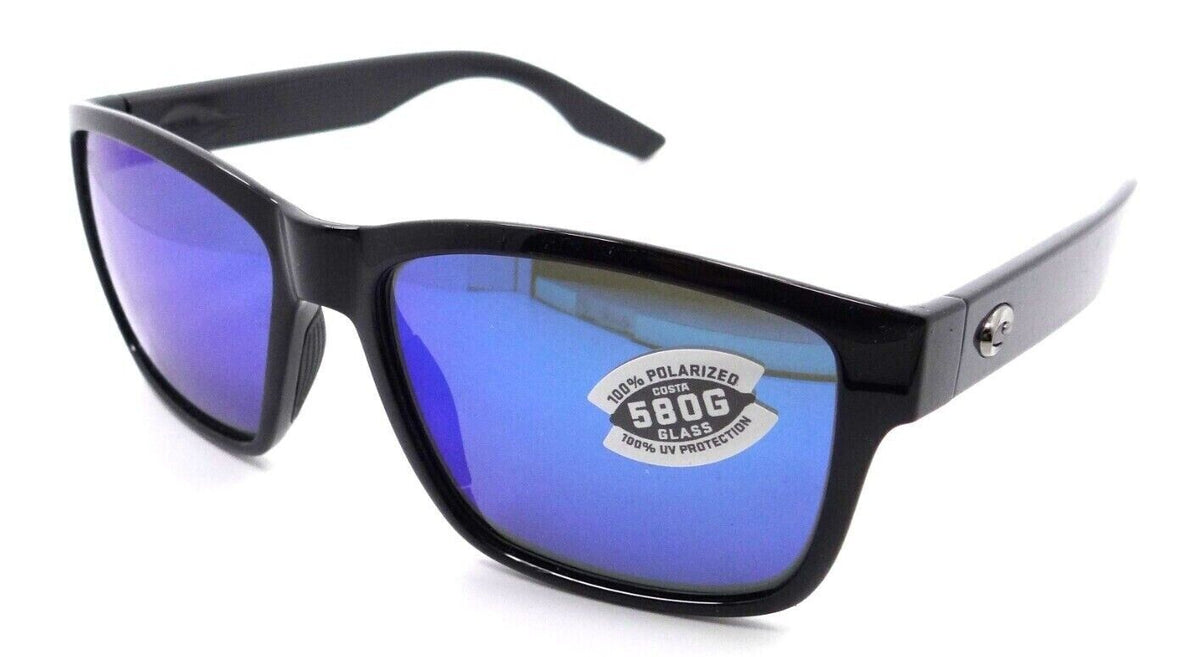 Costa Del Mar Sunglasses Paunch 57-16-145 Black / Blue Mirror 580G Glass-0097963911016-classypw.com-1