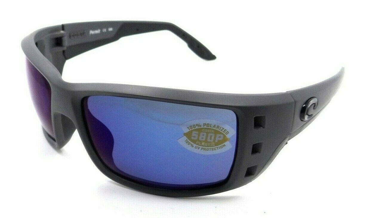 Costa Del Mar Sunglasses Permit 62-17-114 Matte Gray / Blue Mirror 580P-0097963555616-classypw.com-1