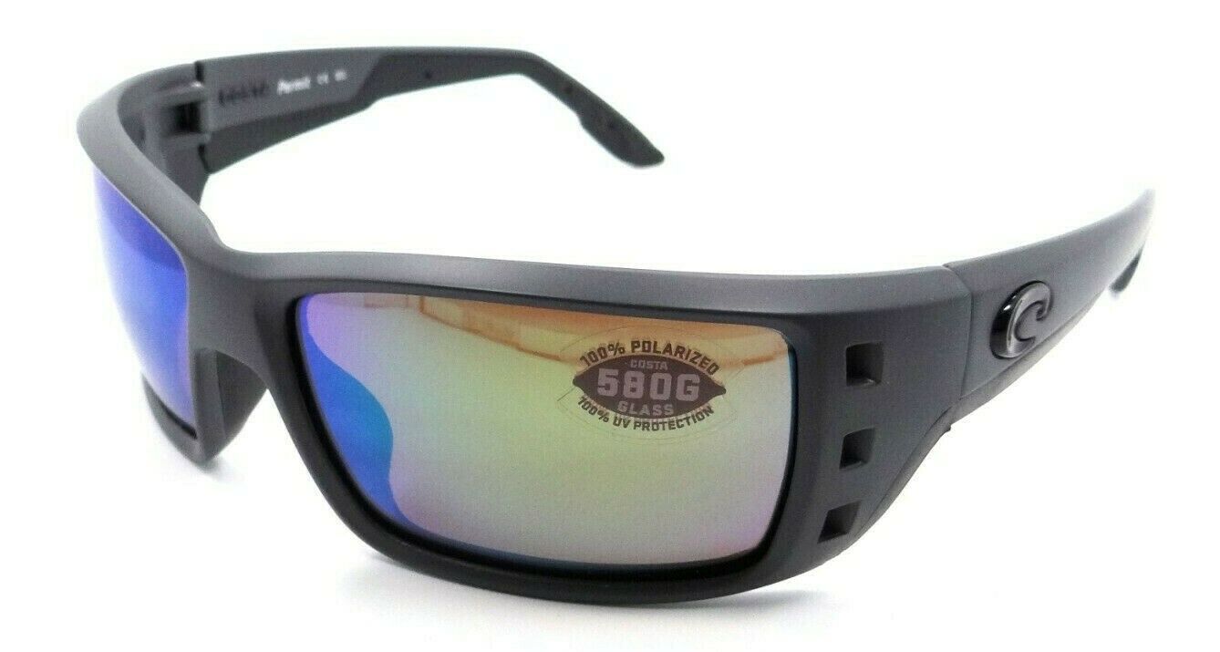 Costa Del Mar Sunglasses Permit 63-16-125 Matte Gray / Green Mirror 580G Glass-0097963555678-classypw.com-1