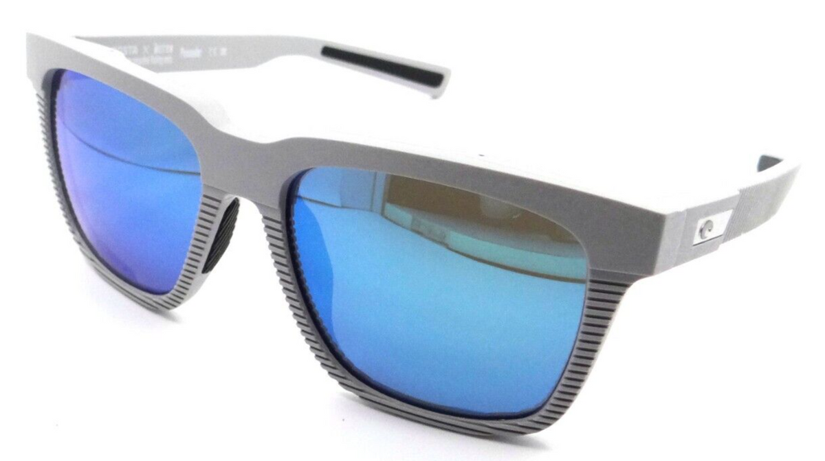 Costa Del Mar Sunglasses Pescador 55-17-140 Net Light Gray / Blue Mirror 580G