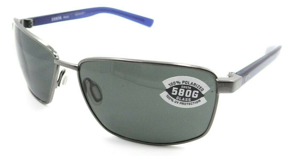 Costa Del Mar Sunglasses Ponce 63-15-130 Brushed Gunmetal / Gray 580G Glass-0097963820493-classypw.com-1