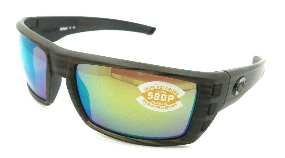 Costa Del Mar Sunglasses Rafael 59-17-119 Matte Olive Teak / Green Mirror 580P-097963550529-classypw.com-1