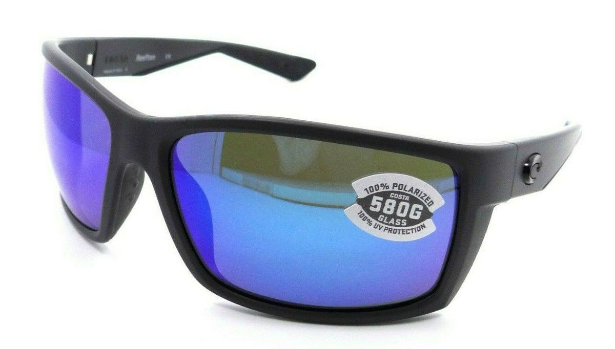 Costa Del Mar Sunglasses Reefton 64-15-115 Matte Gray / Blue Mirror 580G Glass-0097963555821-classypw.com-1