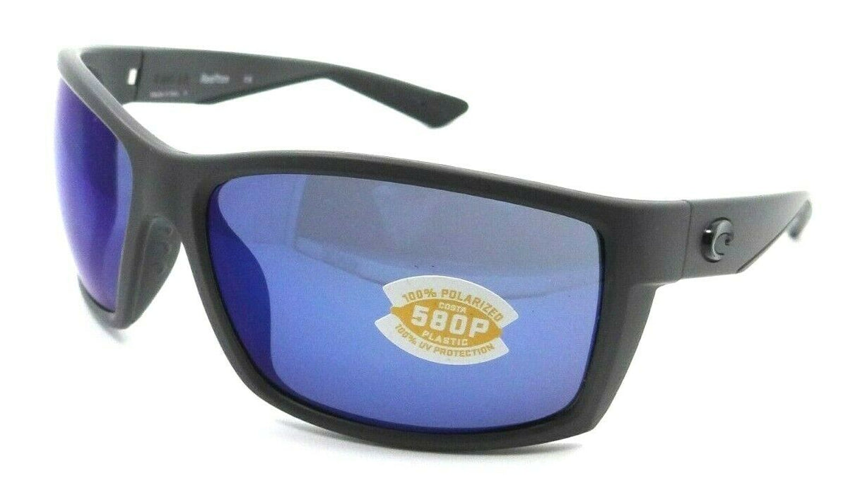 Costa Del Mar Sunglasses Reefton 64-15-115 Matte Gray / Blue Mirror 580P-0097963555807-classypw.com-1