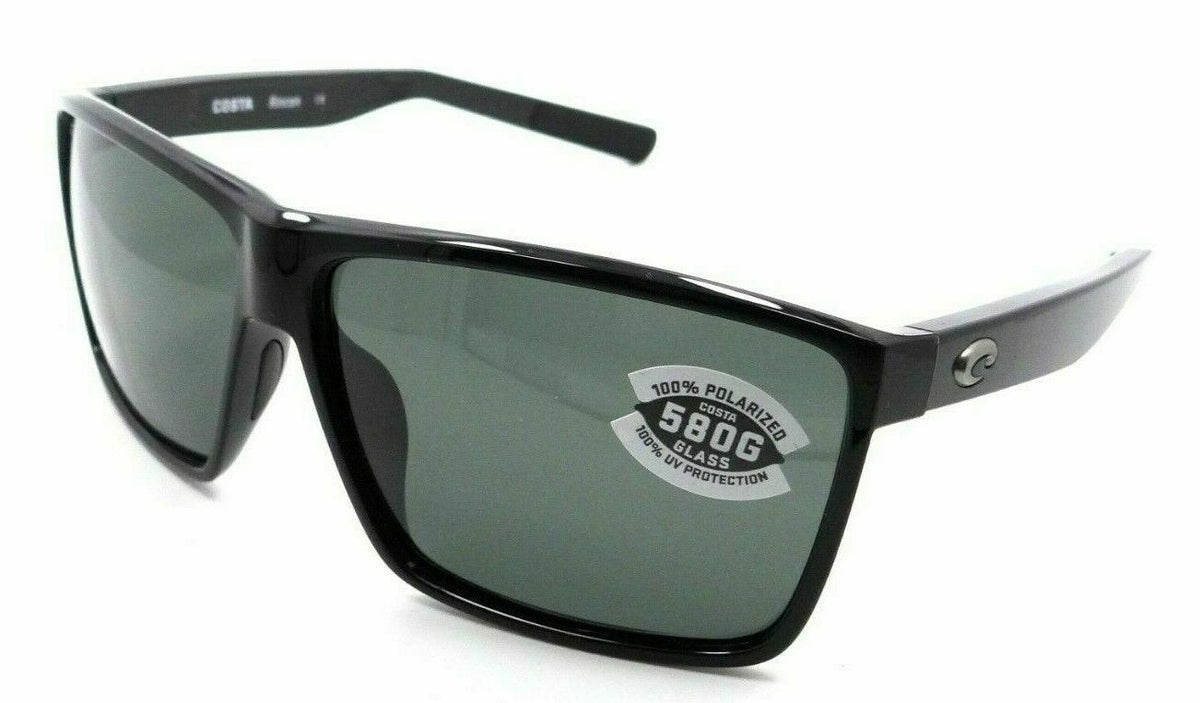 Costa Del Mar Sunglasses Rincon 63-11-140 Shiny Black / Gray 580G Glass-0097963666114-classypw.com-1