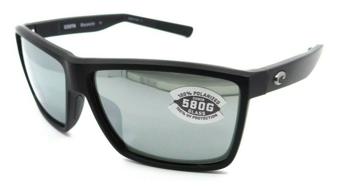Costa Del Mar Sunglasses Rinconcito 60-12-135 Matte Black / Silver Mirror 580G-0097963818964-classypw.com-1