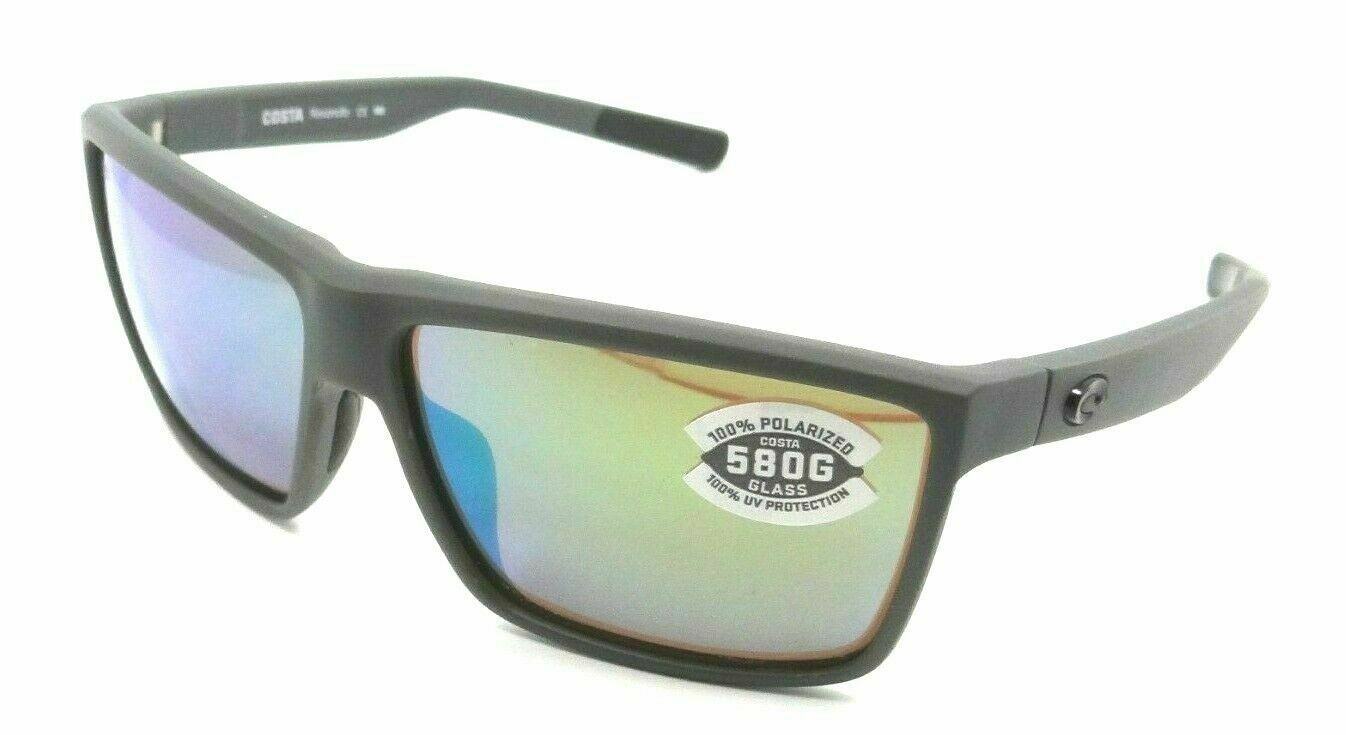 Costa Del Mar Sunglasses Rinconcito 60-12-135 Matte Gray/Green Mirror 580G Glass-0097963819053-classypw.com-1