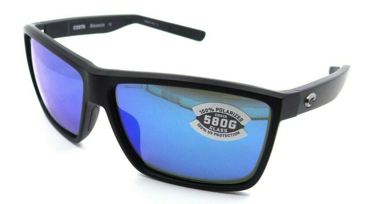 Costa Del Mar Sunglasses Rinconcito 60-12-140 Matte Black / Blue Mirror 580G-0097963818933-classypw.com-1