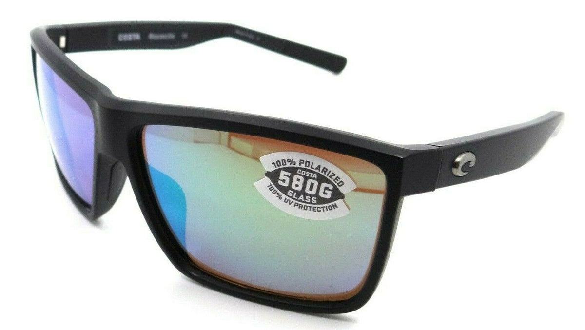 Costa Del Mar Sunglasses Rinconcito 60-12-140 Matte Black / Green Mirror 580G-0097963818957-classypw.com-1