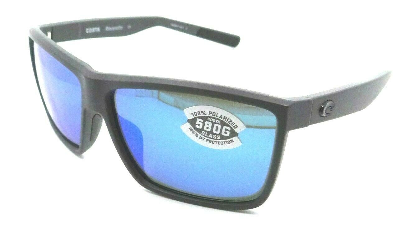 Costa Del Mar Sunglasses Rinconcito 60-12-140 Matte Gray / Blue Mirror 580G-0097963819046-classypw.com-1
