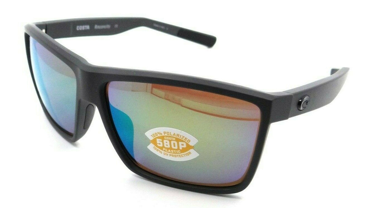 Costa Del Mar Sunglasses Rinconcito 60-12-140 Matte Gray / Green Mirror 580P-0097963813341-classypw.com-1