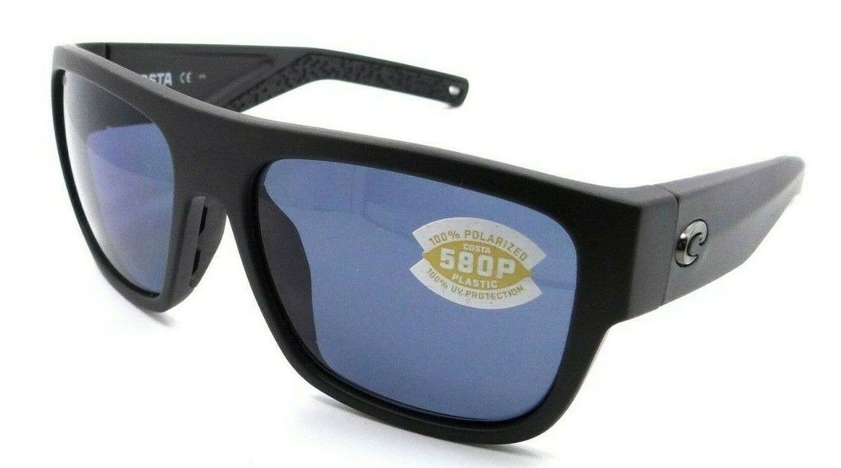 Costa Del Mar Sunglasses Sampan 60-17-135 Matte Black / Gray 580P-0097963837880-classypw.com-1