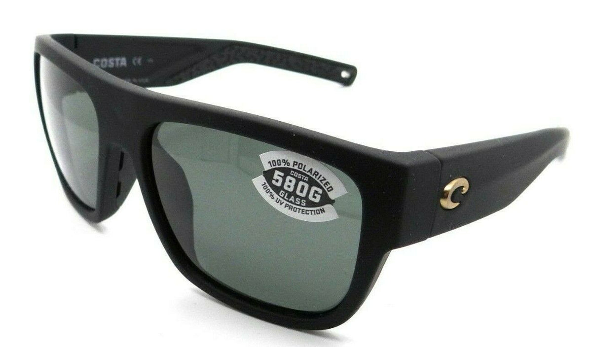 Costa Del Mar Sunglasses Sampan 60-17-135 Matte Black Ultra / Gray 580G Glass-097963837941-classypw.com-1