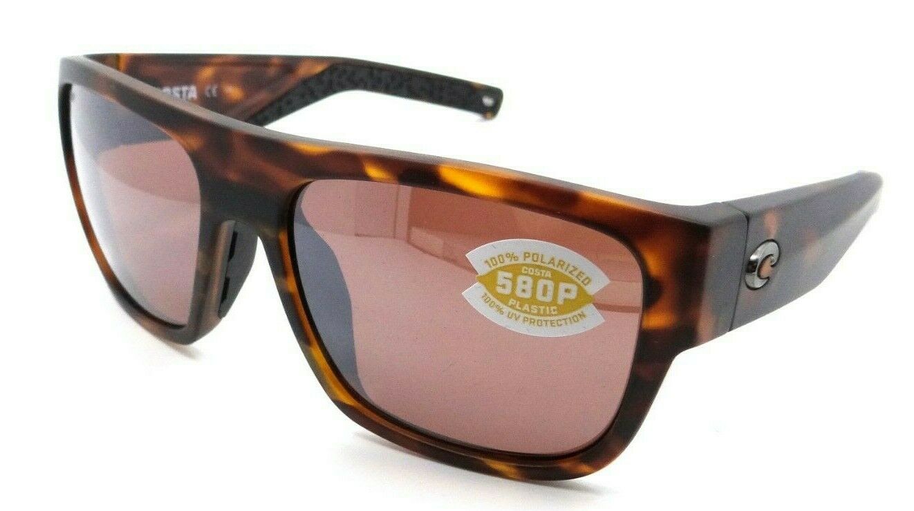 Costa Del Mar Sunglasses Sampan 60-17-135 Matte Tortoise / Silver Mirror 580P-0097963838054-classypw.com-1