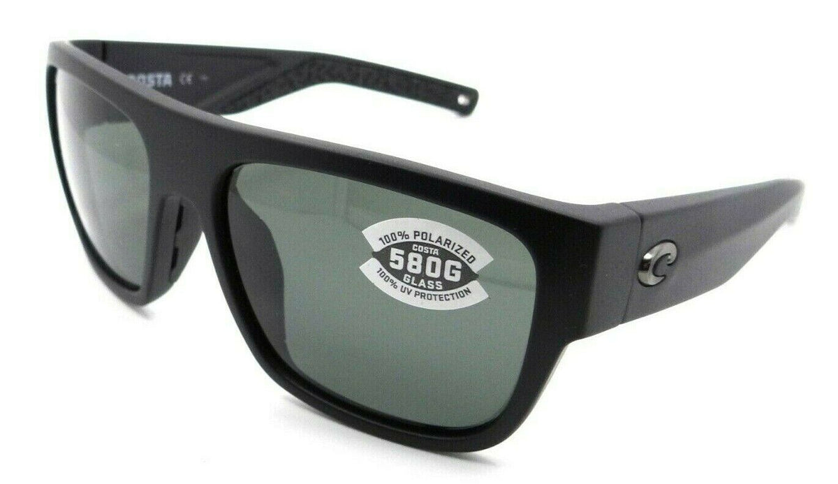 Costa Del Mar Sunglasses Sampan 60-17-136 Matte Black / Gray 580G Glass-0097963837859-classypw.com-1