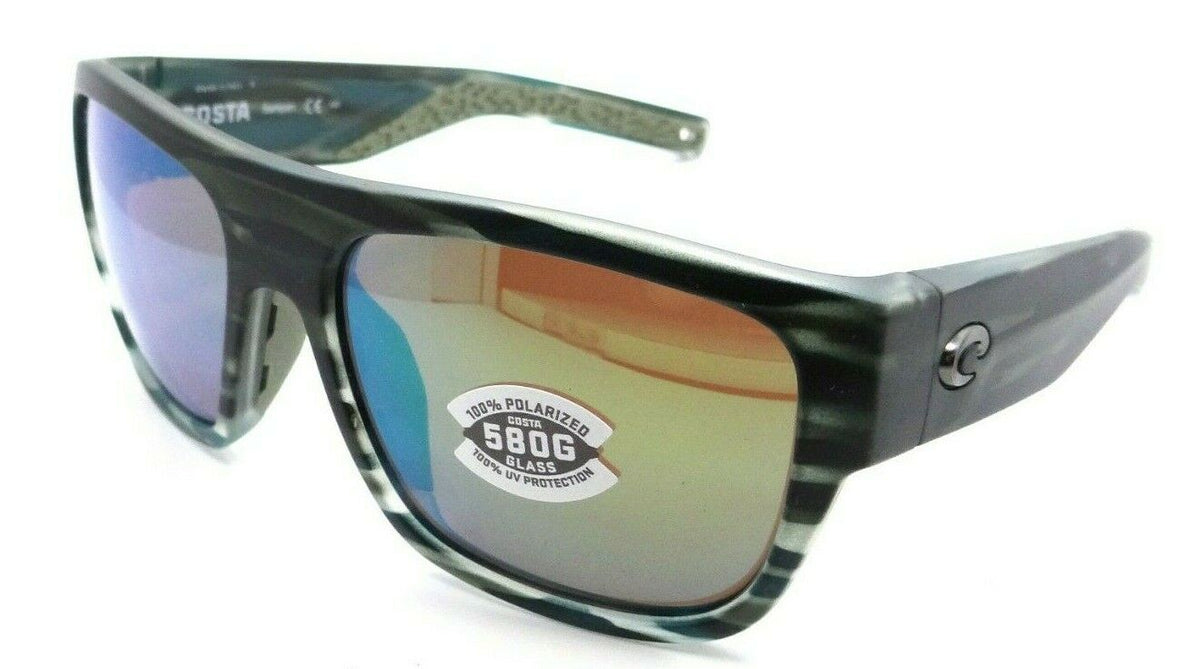 Costa Del Mar Sunglasses Sampan 60-17-136 Matte Reef / Green Mirror 580G Glass-0097963838092-classypw.com-1