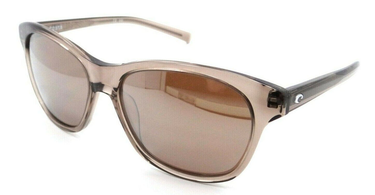 Costa Del Mar Sunglasses Sarasota Shiny Taupe Crystal / Silver Mirror 580G Glass-097963819145-classypw.com-1