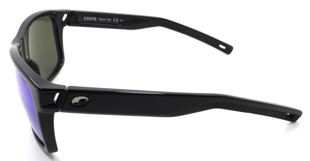 Costa Del Mar Sunglasses Slack Tide 60-15-130 Shiny Black / Blue Mirror 580G