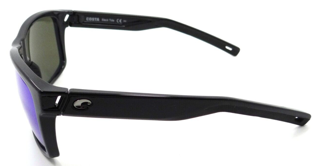 Costa Del Mar Sunglasses Slack Tide 60-15-130 Shiny Black / Blue Mirror 580G