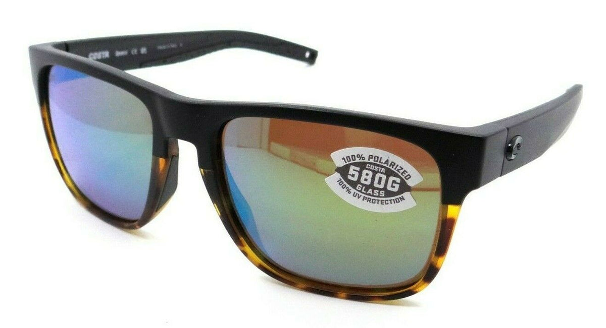 Costa Del Mar Sunglasses Spearo 56-17-134 Black - Tortoise / Green Mirror 580G-097963818490-classypw.com-1
