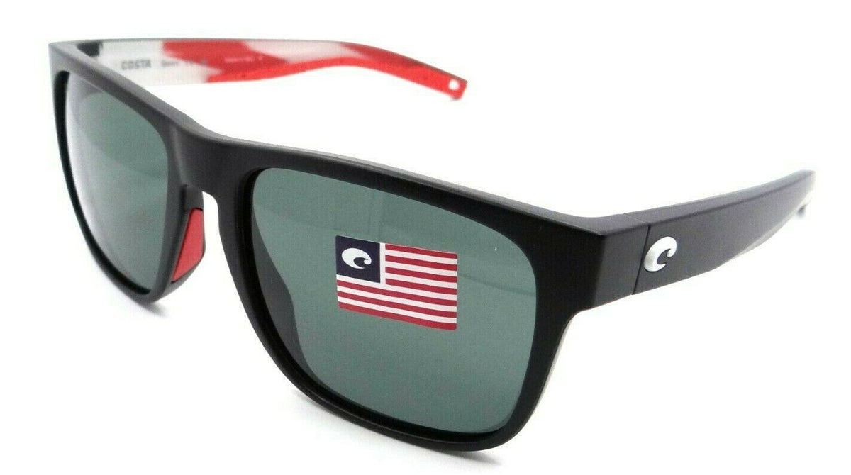 Costa Del Mar Sunglasses Spearo 56-17-134 Matte USA Black / Gray 580G Glass-097963855914-classypw.com-1