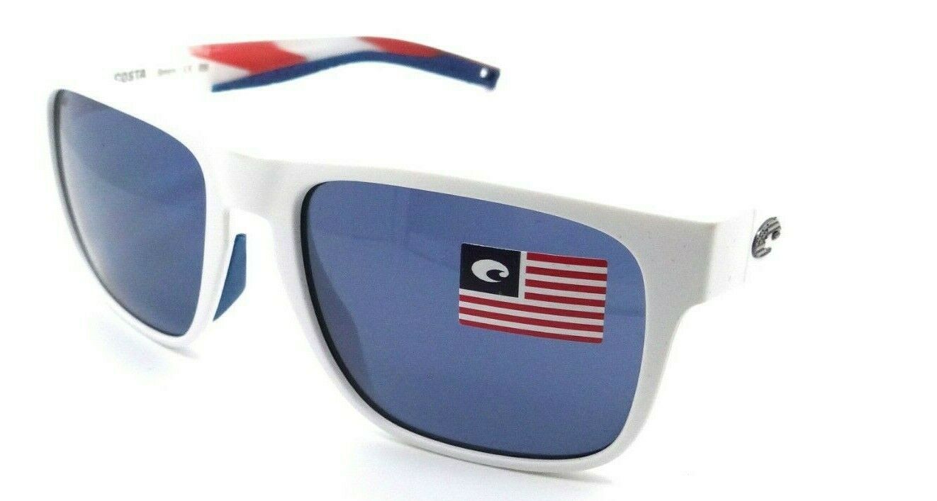 Costa Del Mar Sunglasses Spearo 56-17-134 Matte USA White / Gray 580P-097963855921-classypw.com-1