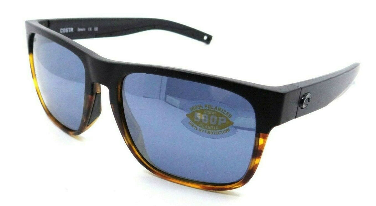 Costa Del Mar Sunglasses Spearo Matte Black + Shiny Tortoise/ Silver Mirror 580P-097963812177-classypw.com-1