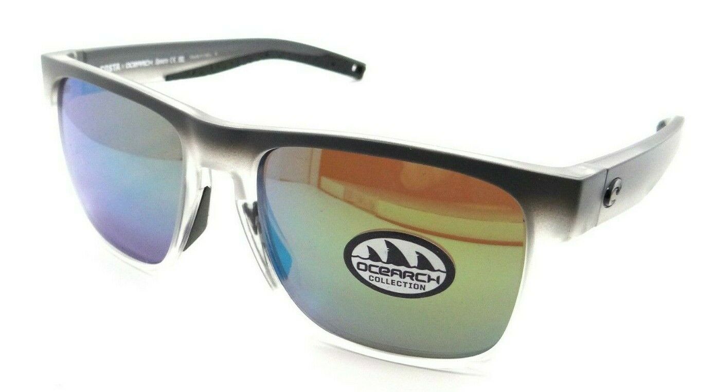 Costa Del Mar Sunglasses Spearo Ocearch Matte Fog Gray / Green Mirror 580G Glass-097963826761-classypw.com-1