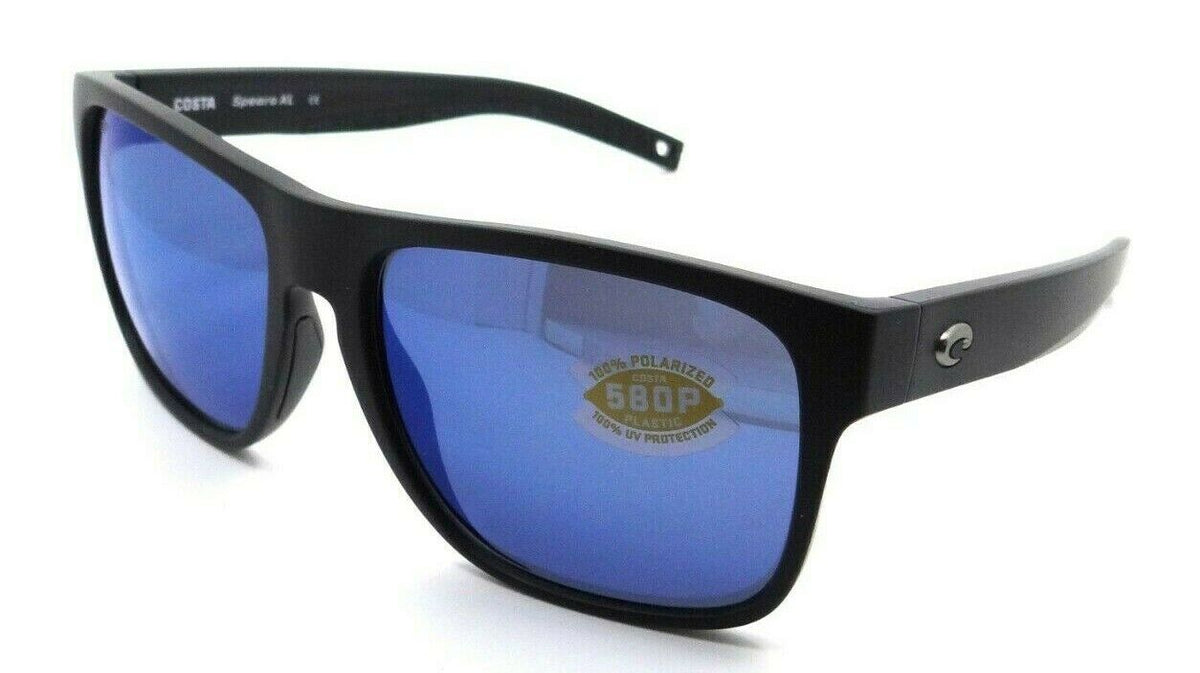 Costa Del Mar Sunglasses Spearo XL 59-17-140 Matte Black / Blue Mirror 580P-097963898263-classypw.com-1
