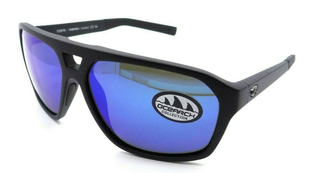 Costa Del Mar Sunglasses Switchfoot Ocearch Matte Black / Blue Mirror 580G Glass-097963826679-classypw.com-1