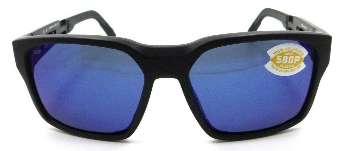 Costa Del Mar Sunglasses Tailwalker 56-17-120 Matte Black / Blue Mirror 580P-0097963844710-classypw.com-2