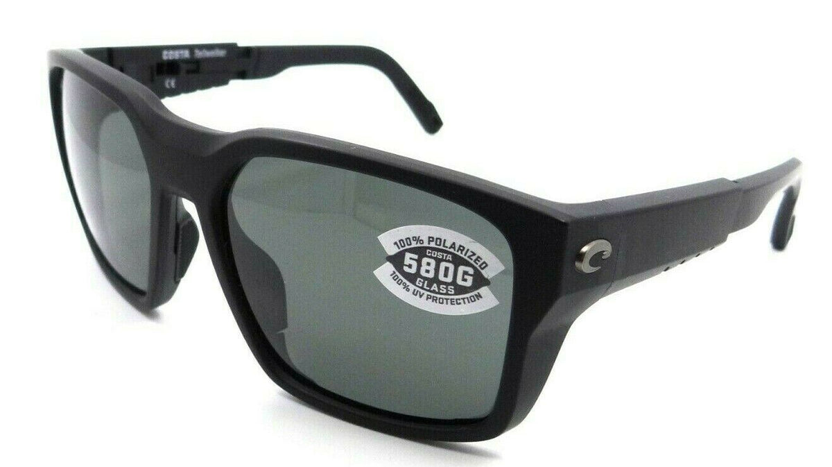Costa Del Mar Sunglasses Tailwalker 56-17-120 Matte Black / Gray 580G Glass-0097963844659-classypw.com-1