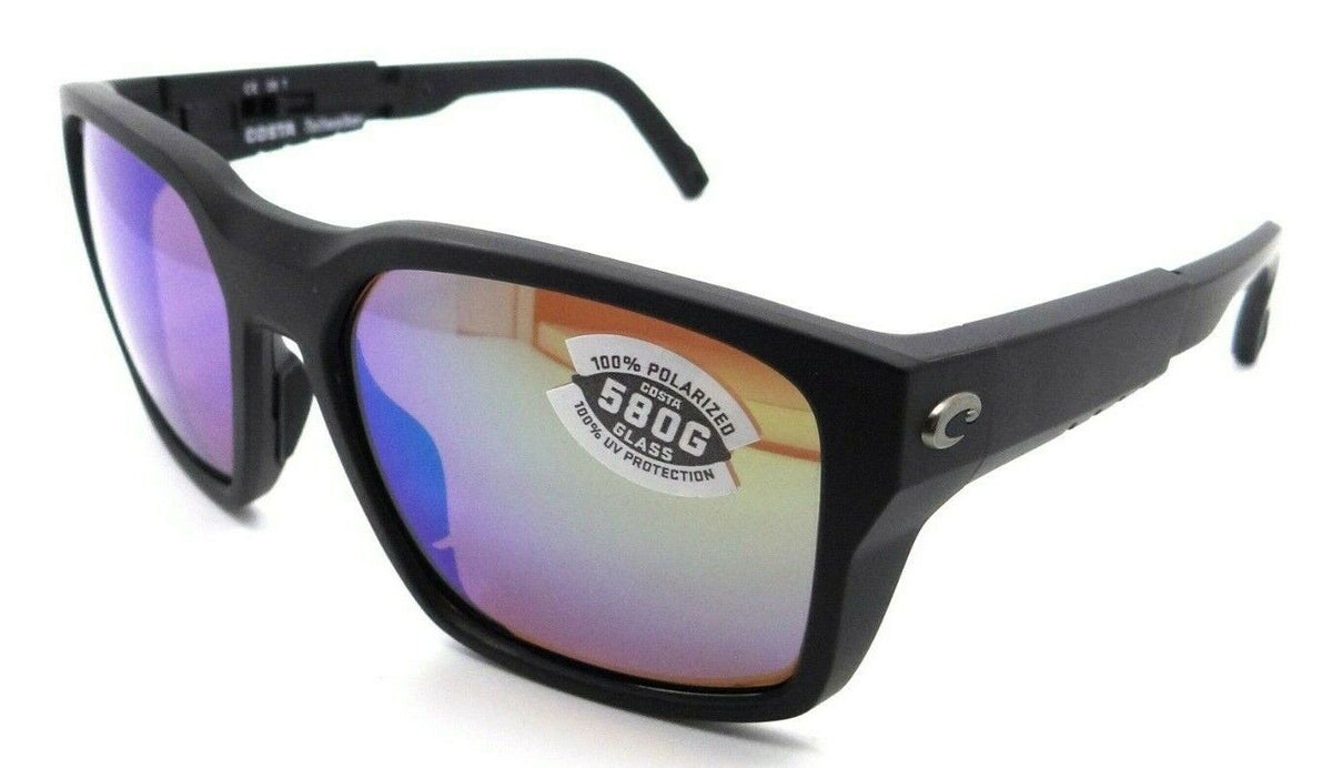 Costa Del Mar Sunglasses Tailwalker 56-17-120 Matte Black / Green Mirror 580G-0097963844673-classypw.com-1