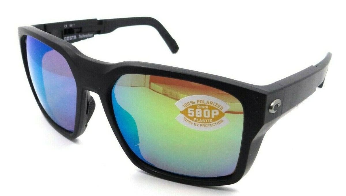 Costa Del Mar Sunglasses Tailwalker 56-17-120 Matte Black / Green Mirror 580P-0097963844727-classypw.com-1