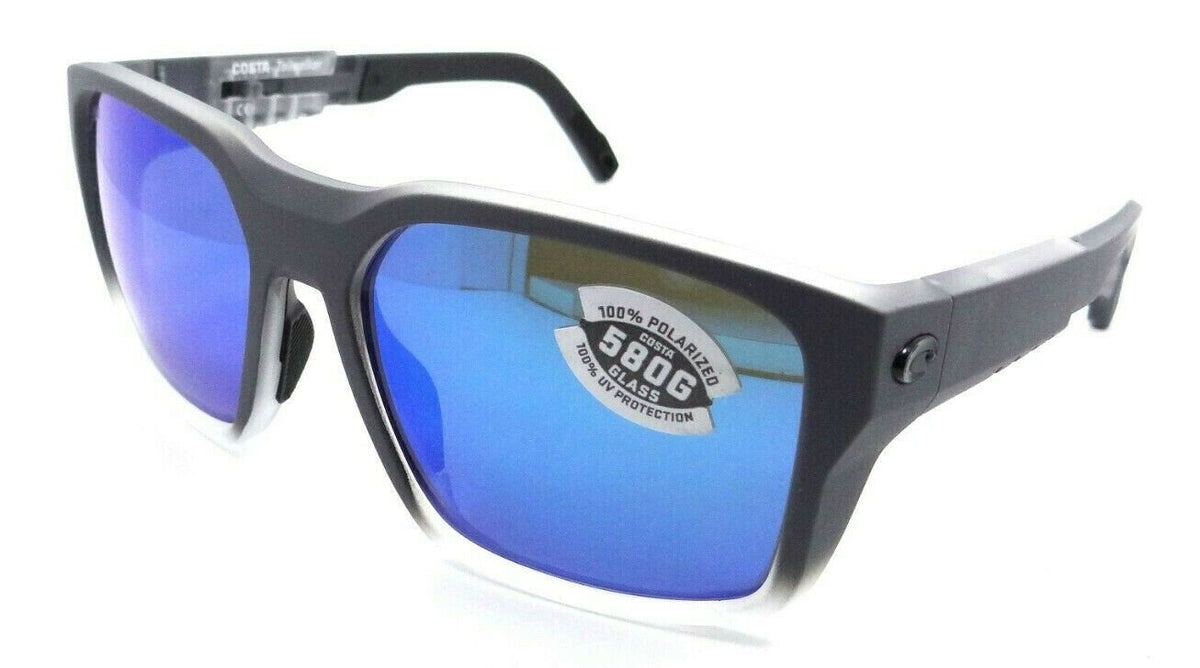 Costa Del Mar Sunglasses Tailwalker 56-17-120 Matte Fog Gray / Blue Mirror 580G-0097963844796-classypw.com-1